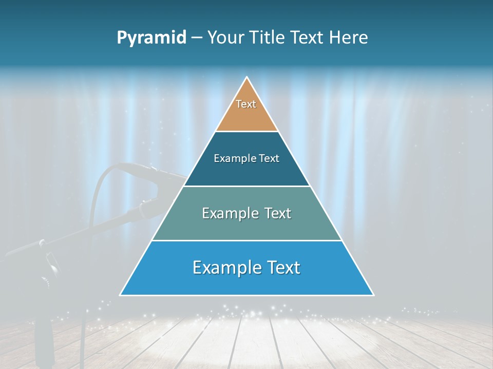 Karaoke Voice Wood PowerPoint Template