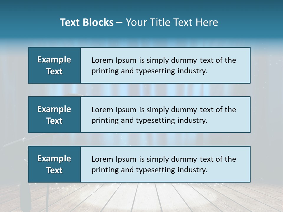 Karaoke Voice Wood PowerPoint Template