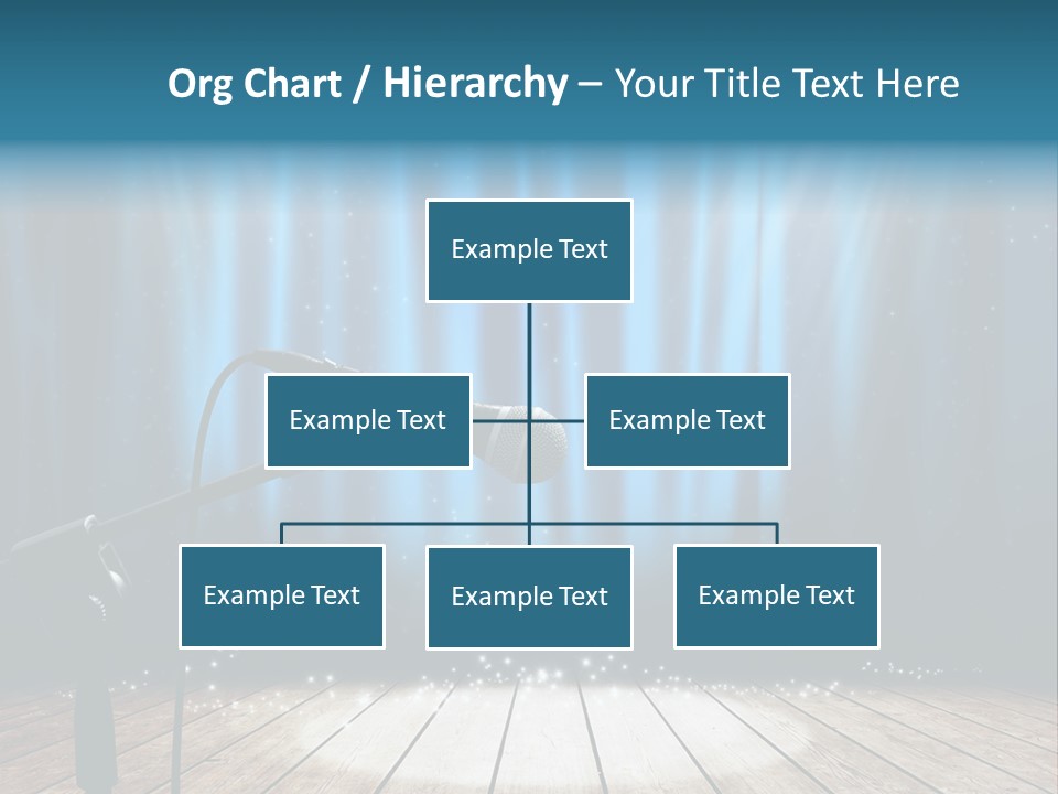 Karaoke Voice Wood PowerPoint Template