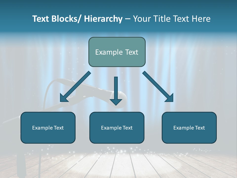 Karaoke Voice Wood PowerPoint Template