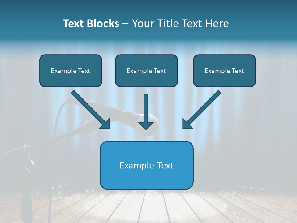 Karaoke Voice Wood PowerPoint Template