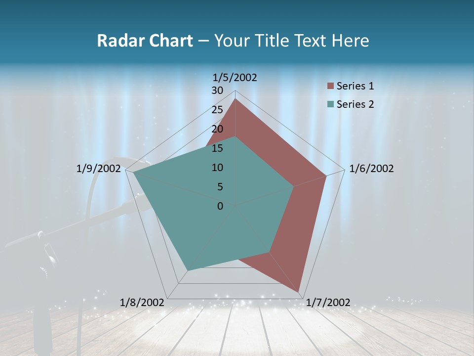 Karaoke Voice Wood PowerPoint Template