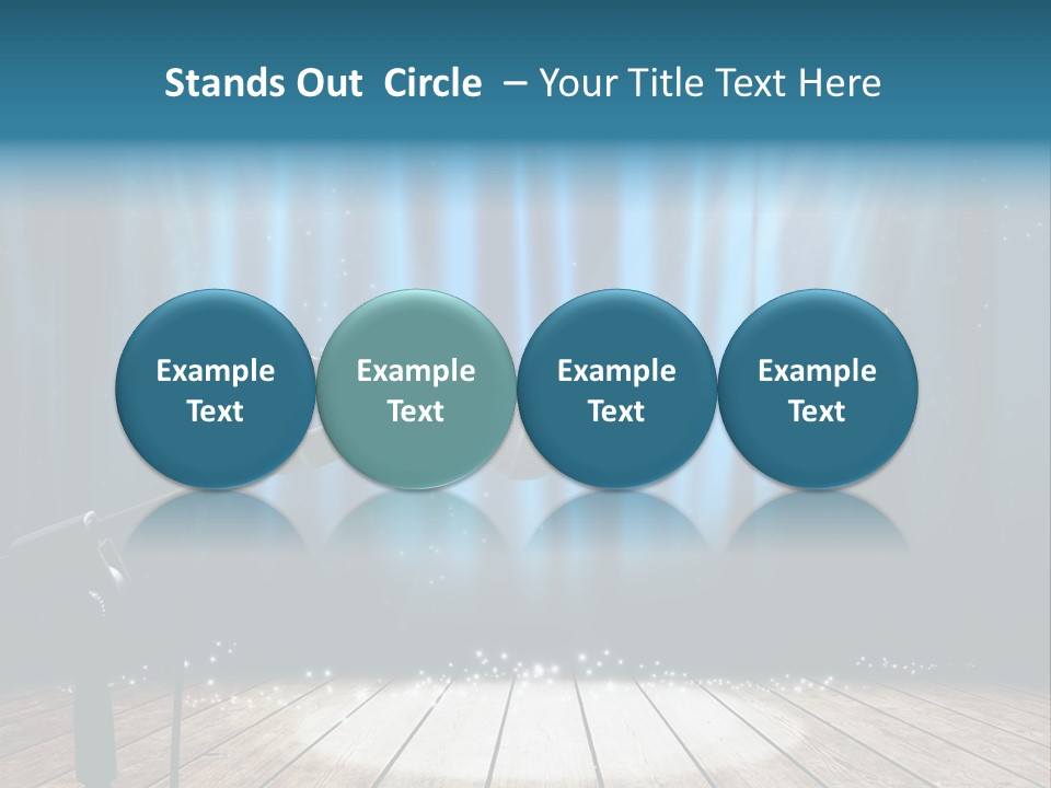 Karaoke Voice Wood PowerPoint Template