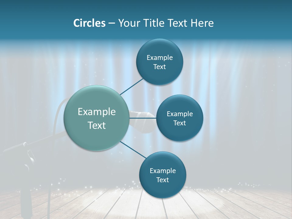 Karaoke Voice Wood PowerPoint Template