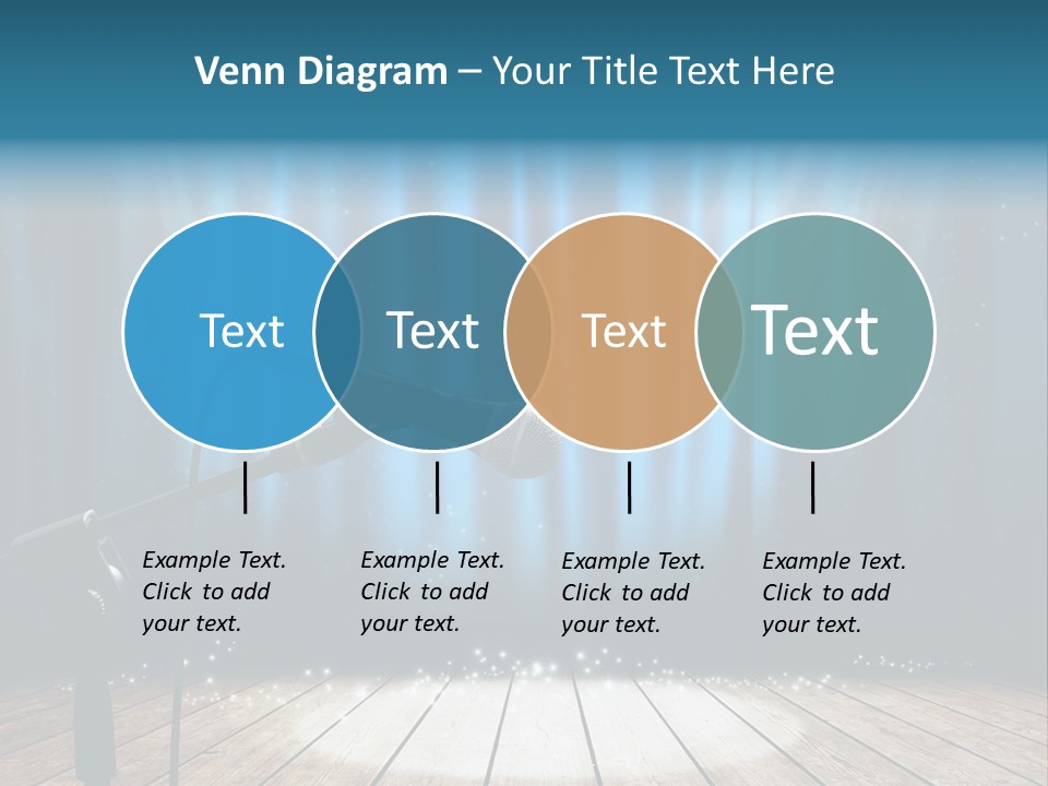 Karaoke Voice Wood PowerPoint Template