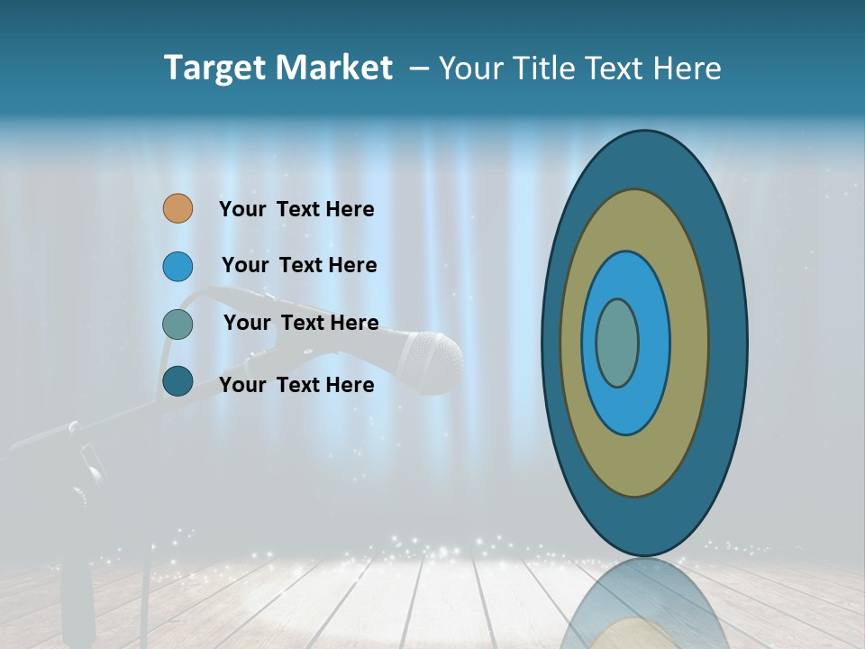 Karaoke Voice Wood PowerPoint Template