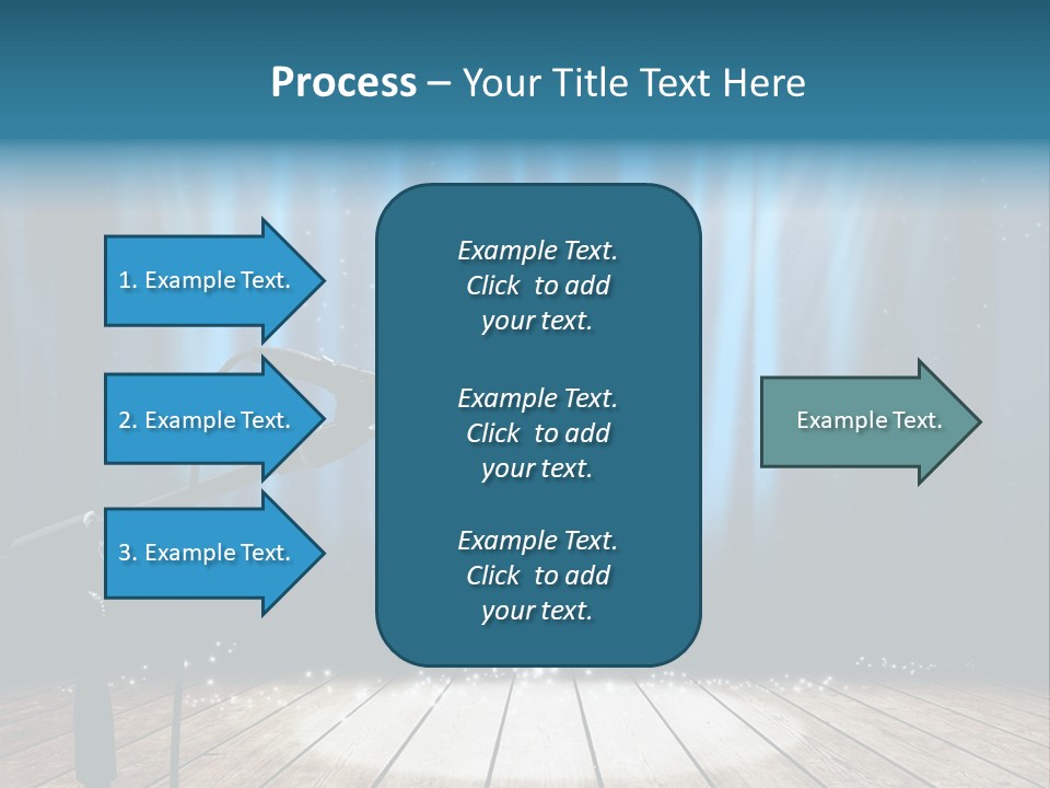 Karaoke Voice Wood PowerPoint Template