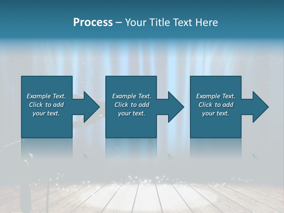 Karaoke Voice Wood PowerPoint Template