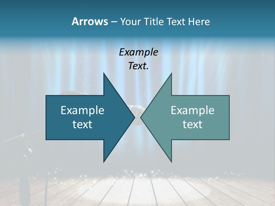 Karaoke Voice Wood PowerPoint Template