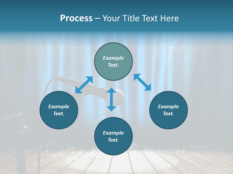 Karaoke Voice Wood PowerPoint Template