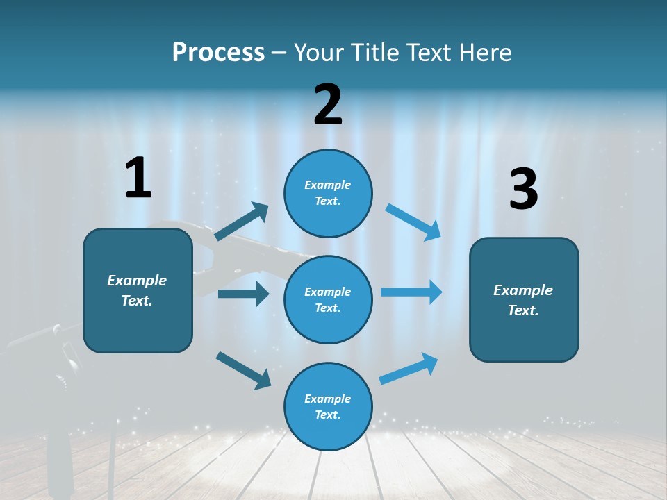 Karaoke Voice Wood PowerPoint Template
