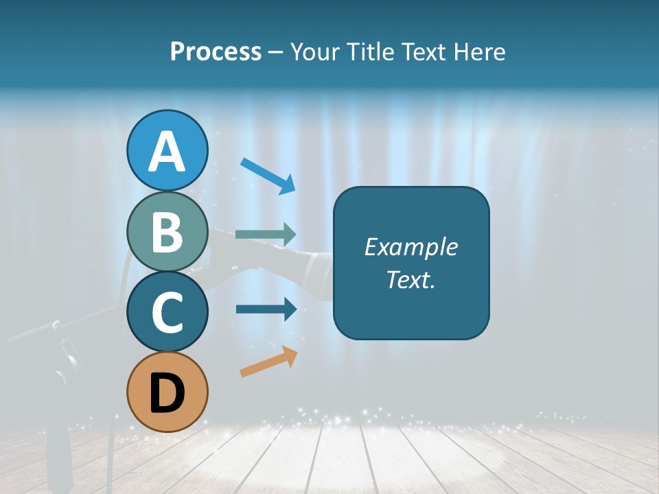 Karaoke Voice Wood PowerPoint Template