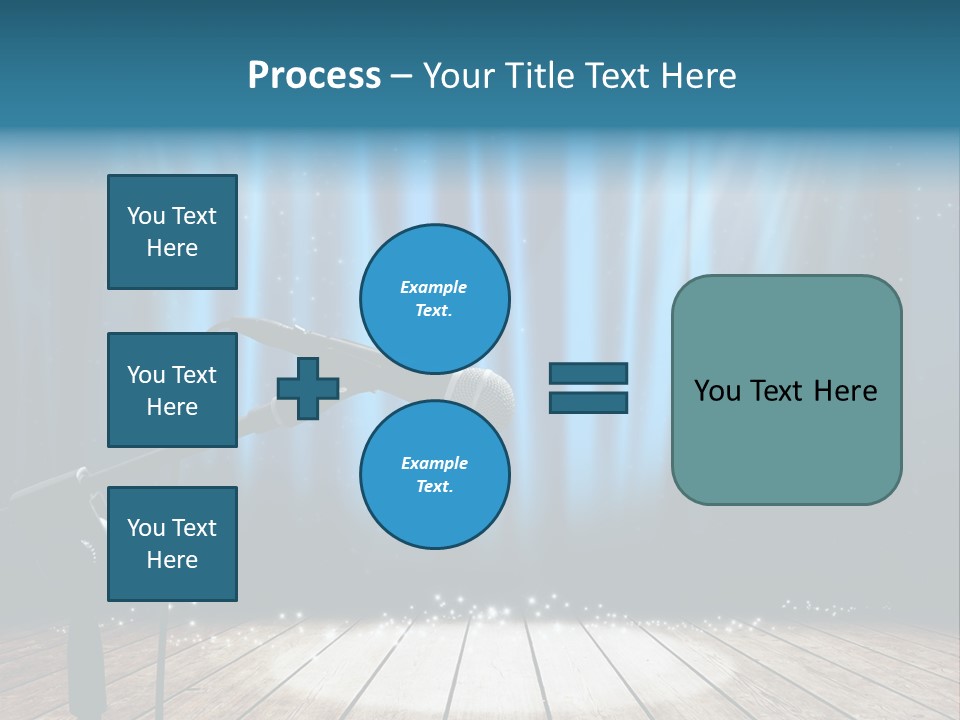 Karaoke Voice Wood PowerPoint Template