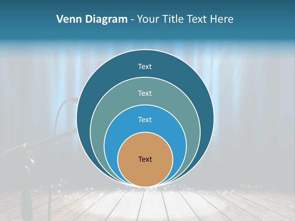 Karaoke Voice Wood PowerPoint Template