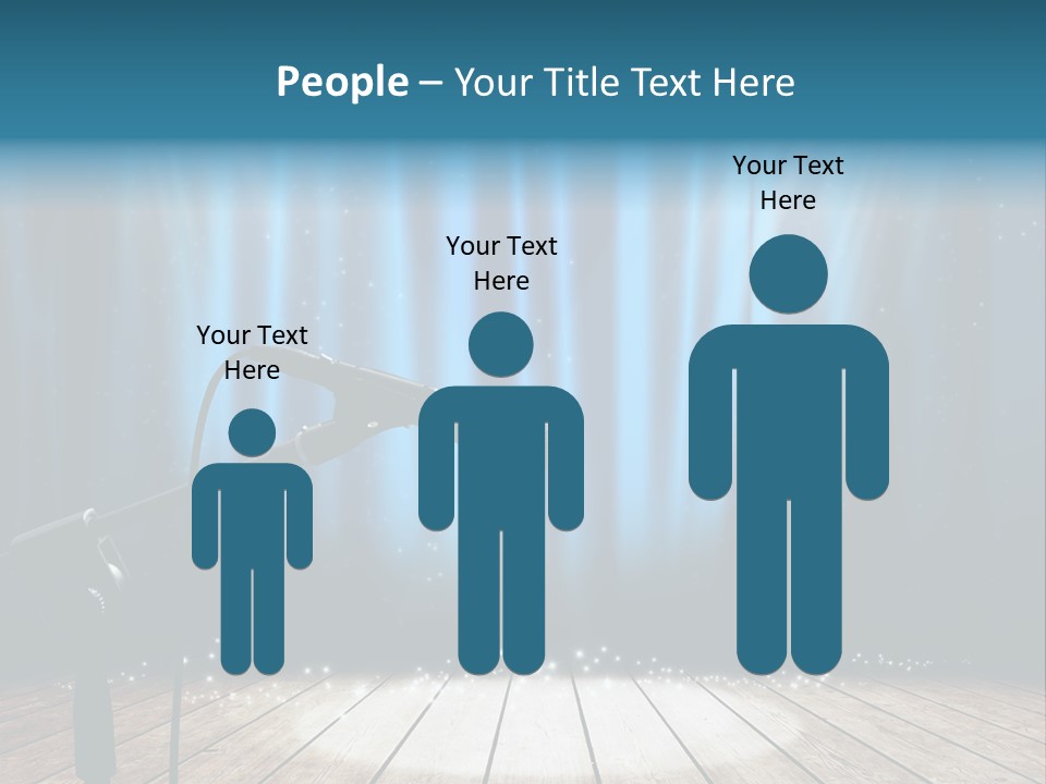 Karaoke Voice Wood PowerPoint Template