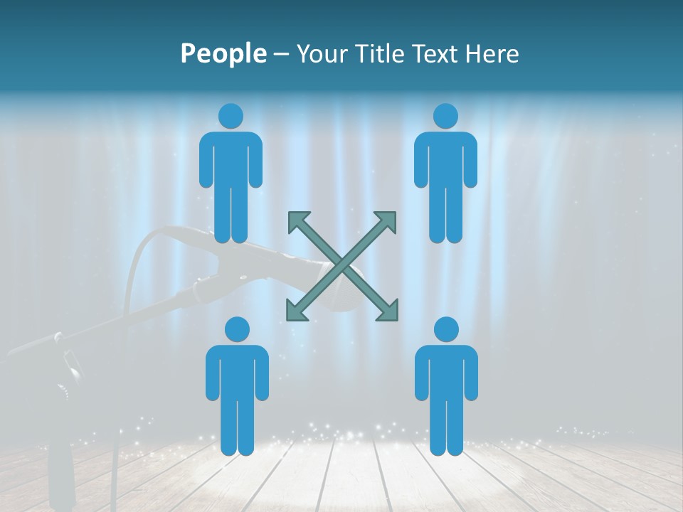 Karaoke Voice Wood PowerPoint Template