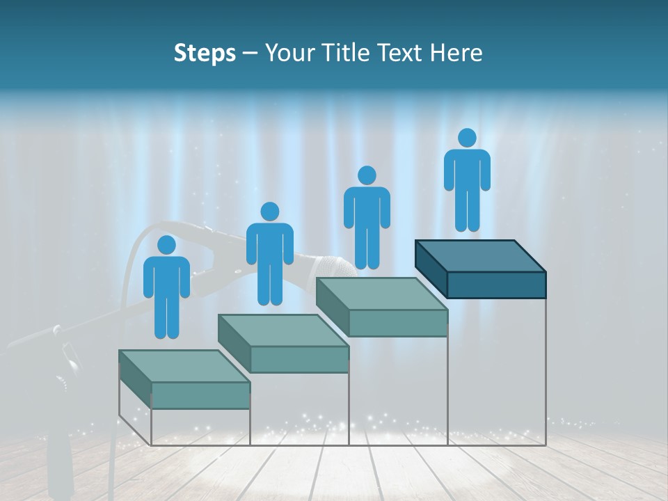 Karaoke Voice Wood PowerPoint Template