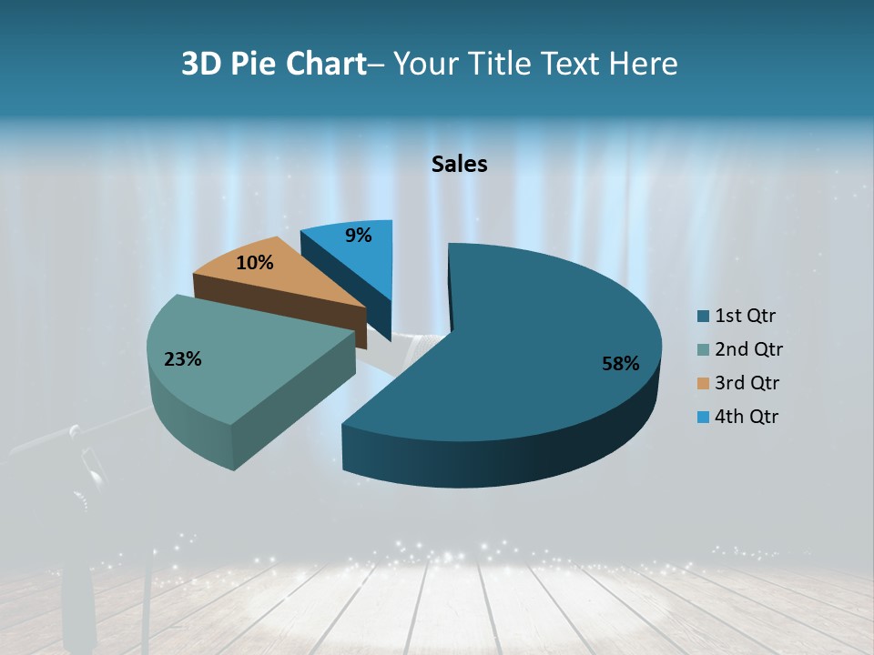 Karaoke Voice Wood PowerPoint Template