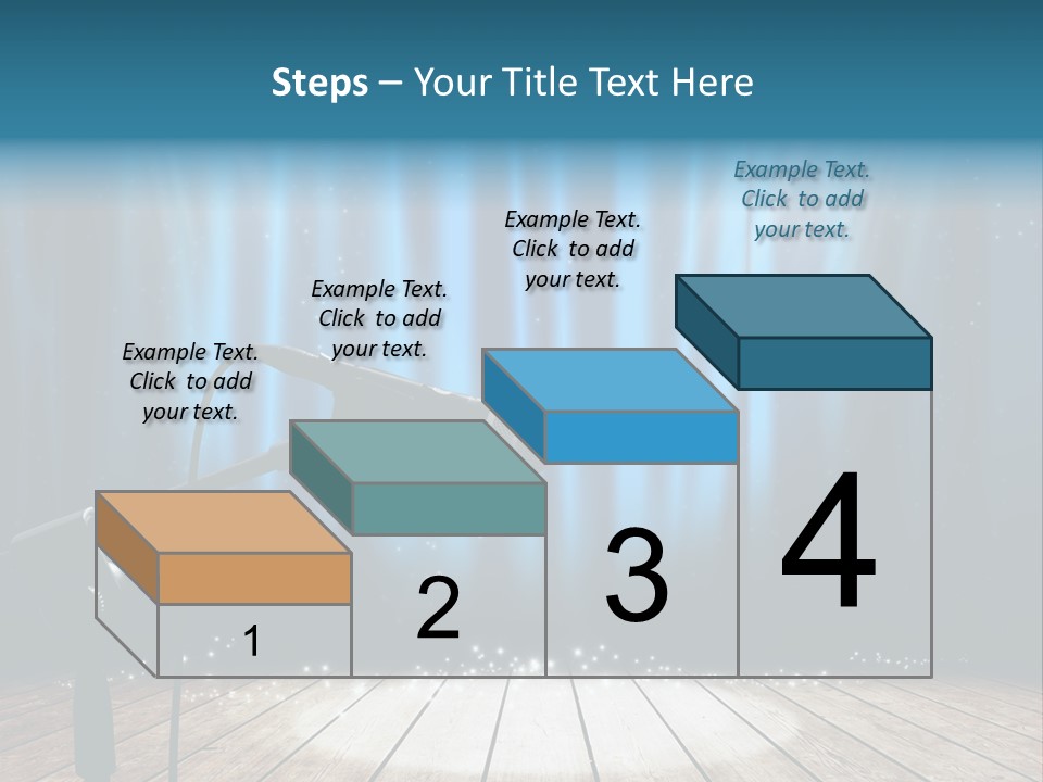 Karaoke Voice Wood PowerPoint Template