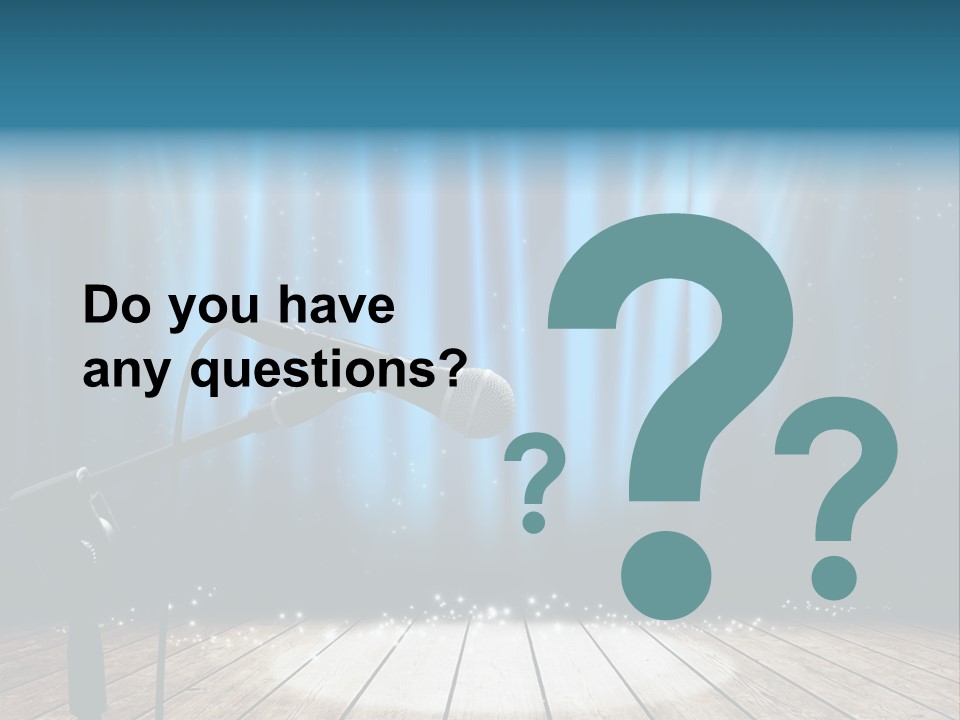 Karaoke Voice Wood PowerPoint Template