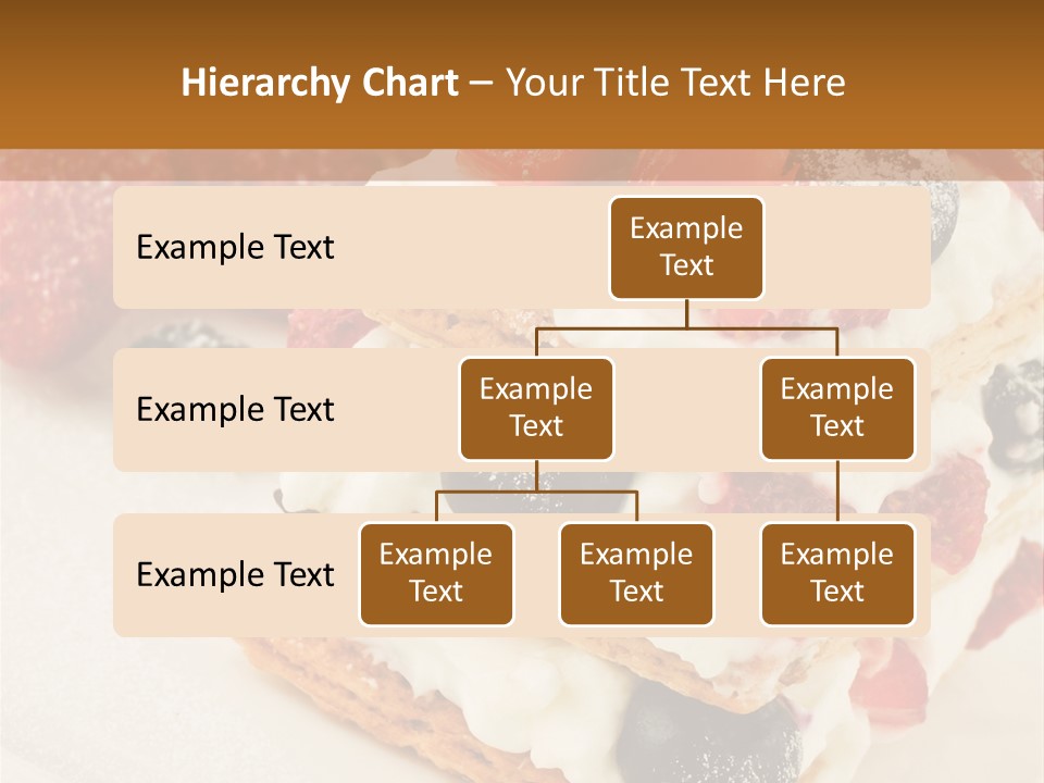 Blueberry Gourmet Whipped Cream PowerPoint Template