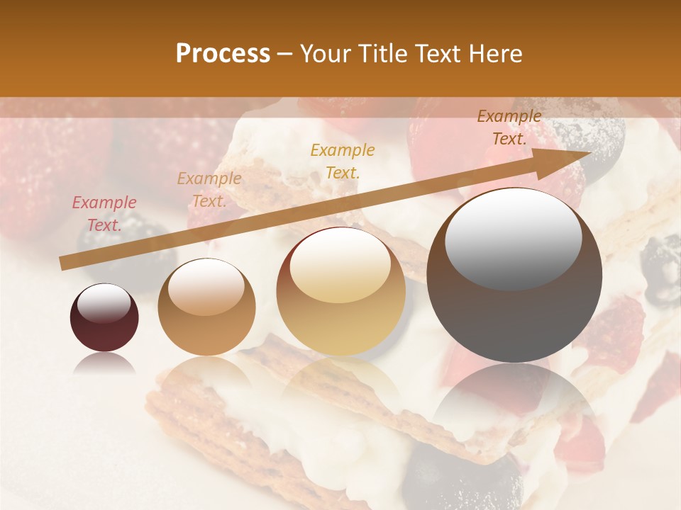 Blueberry Gourmet Whipped Cream PowerPoint Template