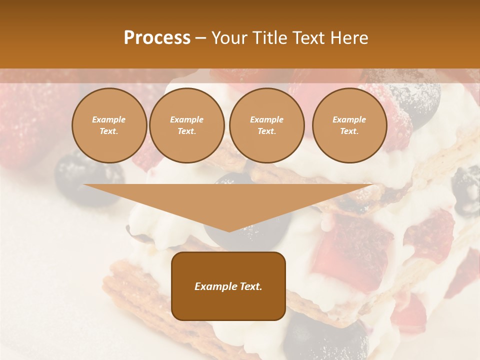 Blueberry Gourmet Whipped Cream PowerPoint Template