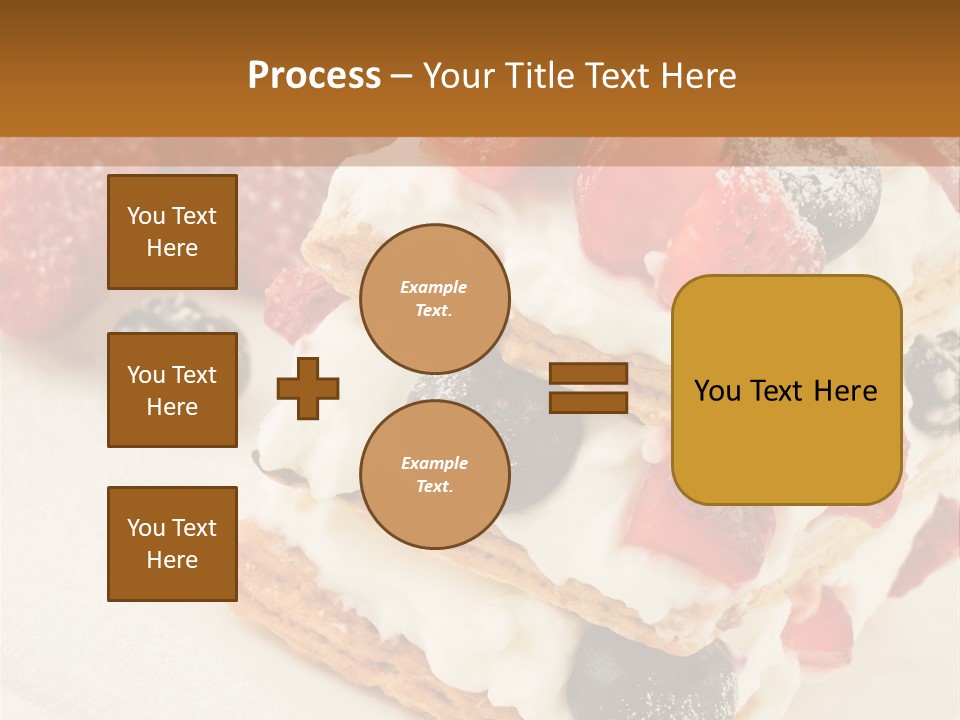Blueberry Gourmet Whipped Cream PowerPoint Template