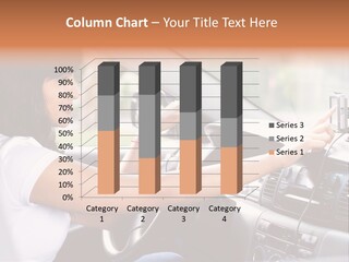 Wheel Use Woman PowerPoint Template