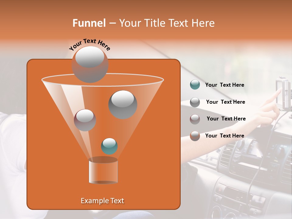 Wheel Use Woman PowerPoint Template