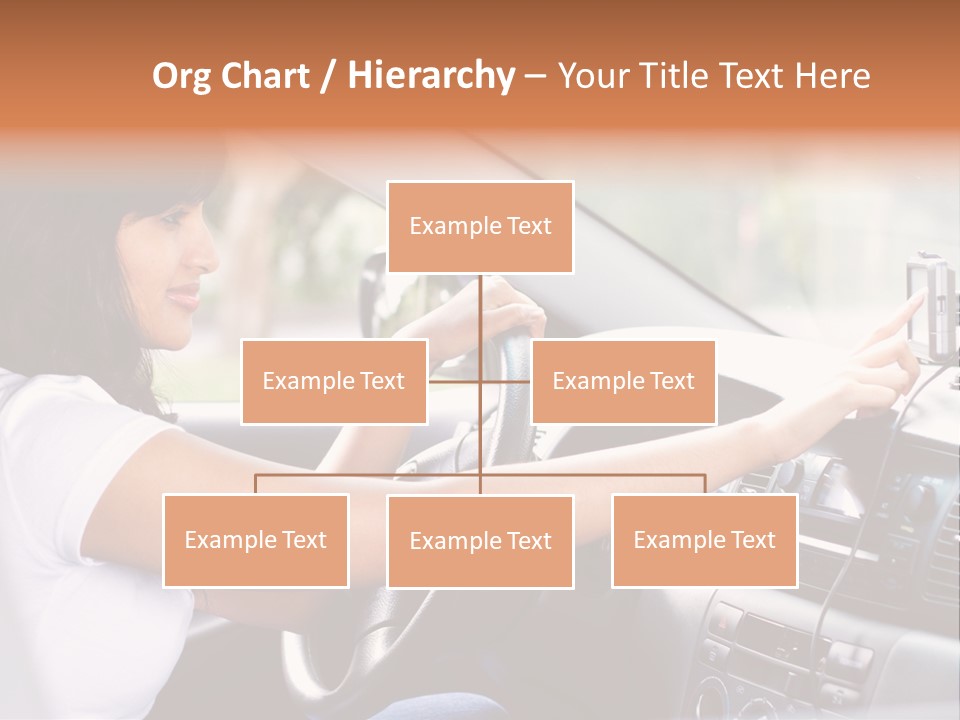 Wheel Use Woman PowerPoint Template