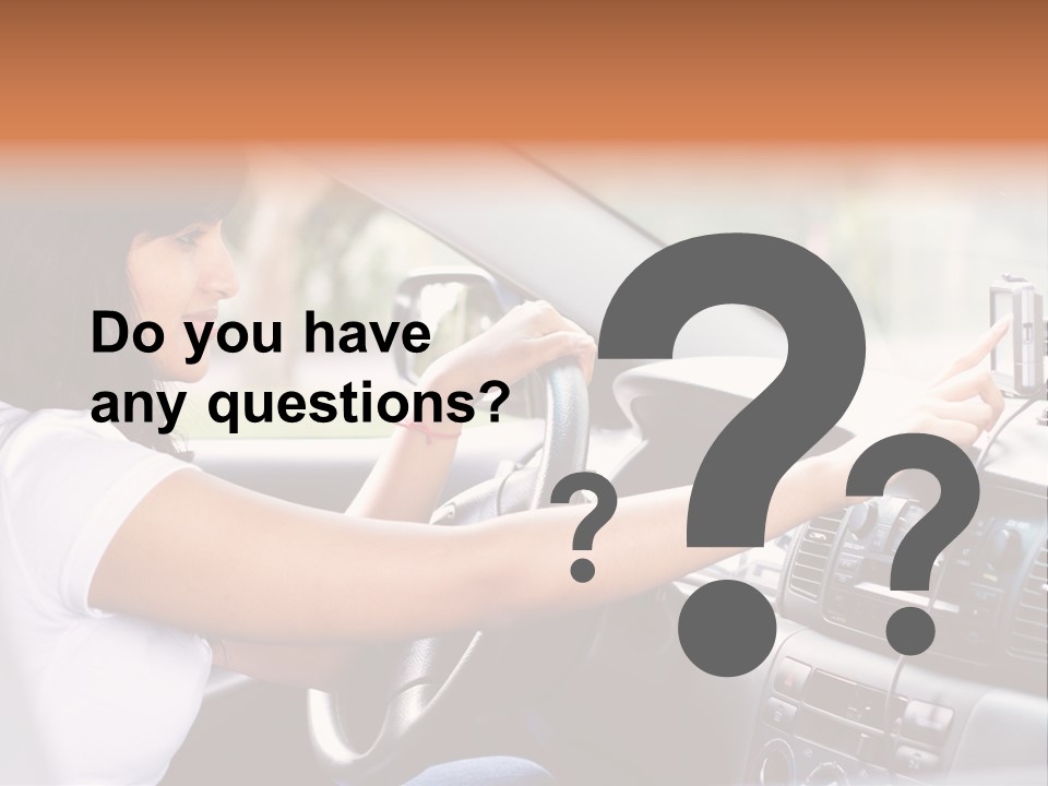 Wheel Use Woman PowerPoint Template