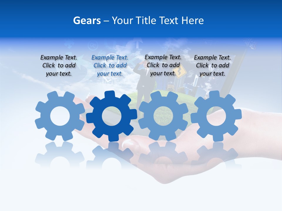 Wheel Indian Face PowerPoint Template