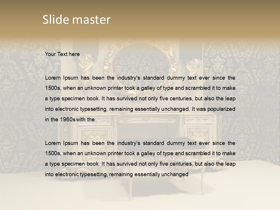 Dressing Frame Decor PowerPoint Template