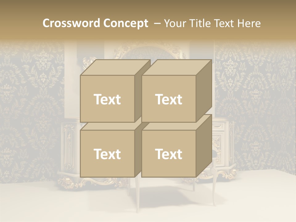 Dressing Frame Decor PowerPoint Template