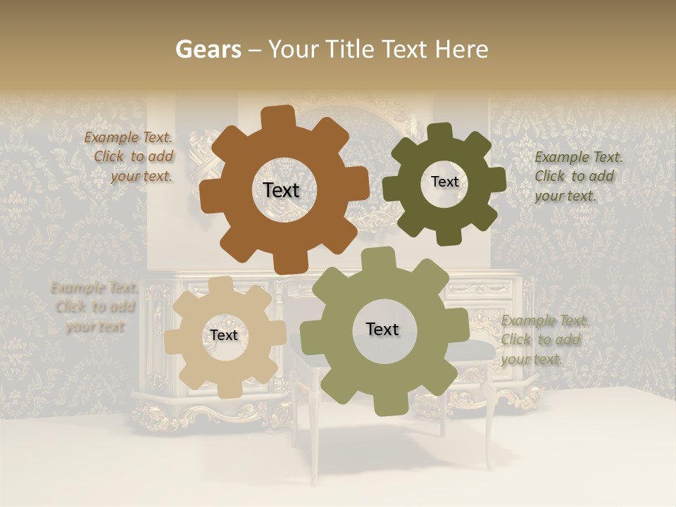 Dressing Frame Decor PowerPoint Template