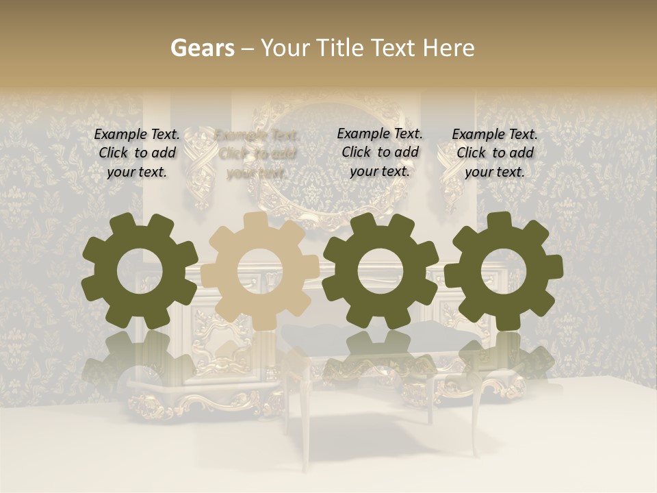 Dressing Frame Decor PowerPoint Template