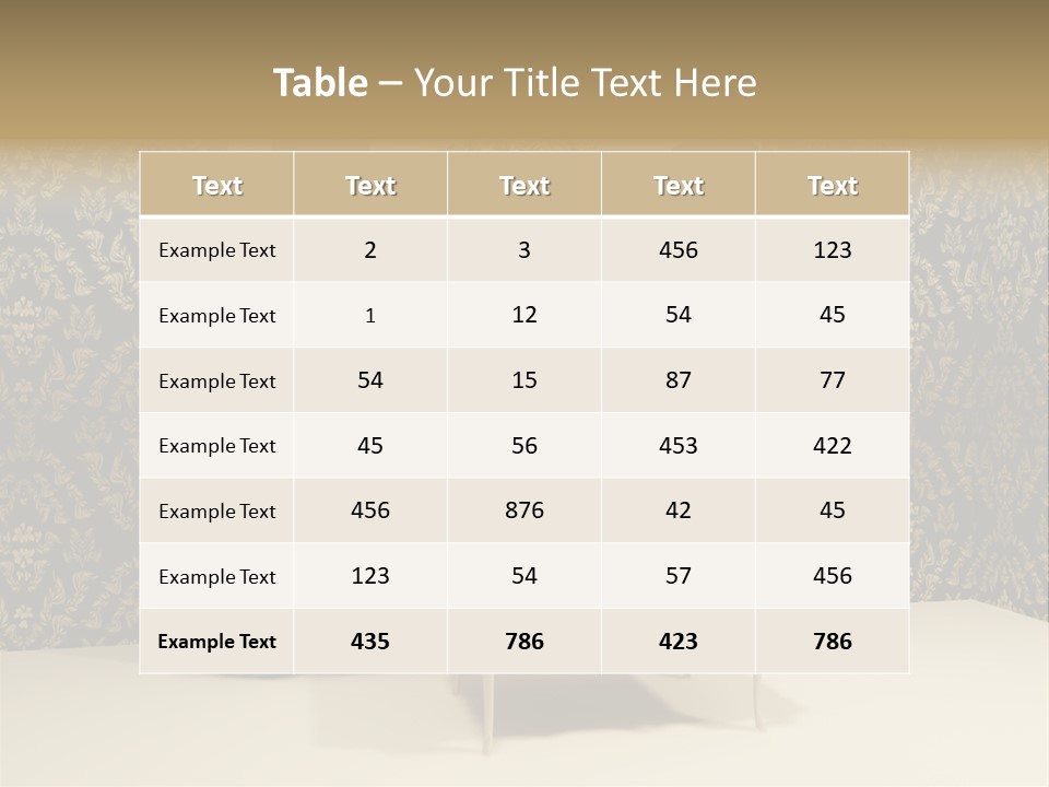 Dressing Frame Decor PowerPoint Template