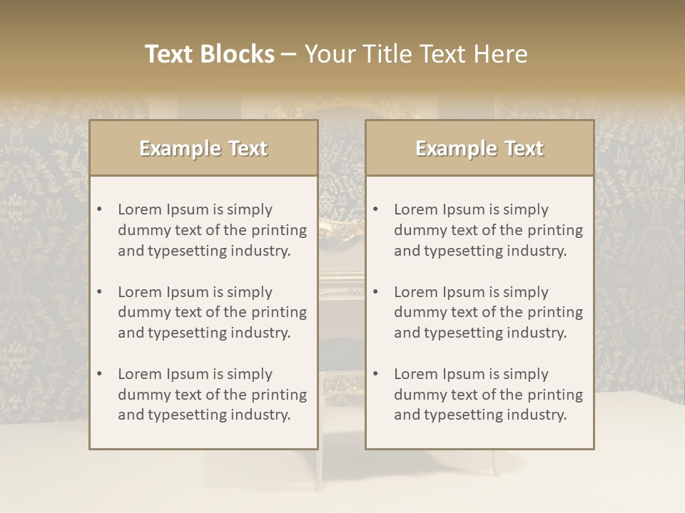 Dressing Frame Decor PowerPoint Template