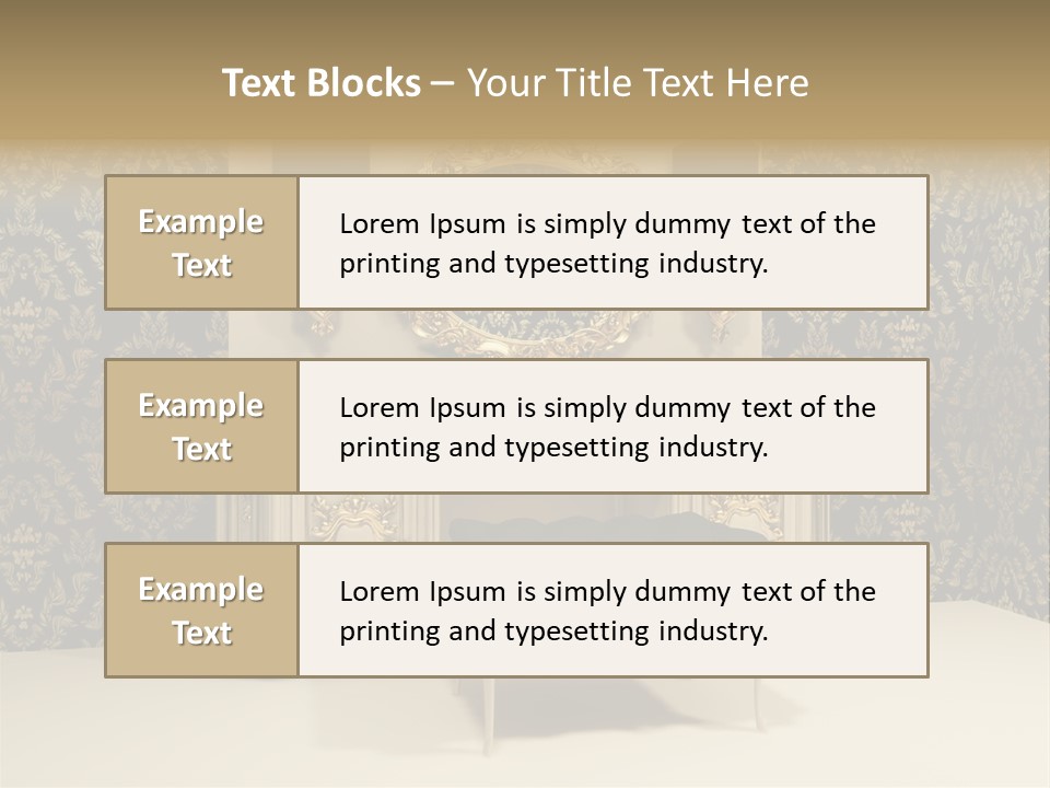 Dressing Frame Decor PowerPoint Template