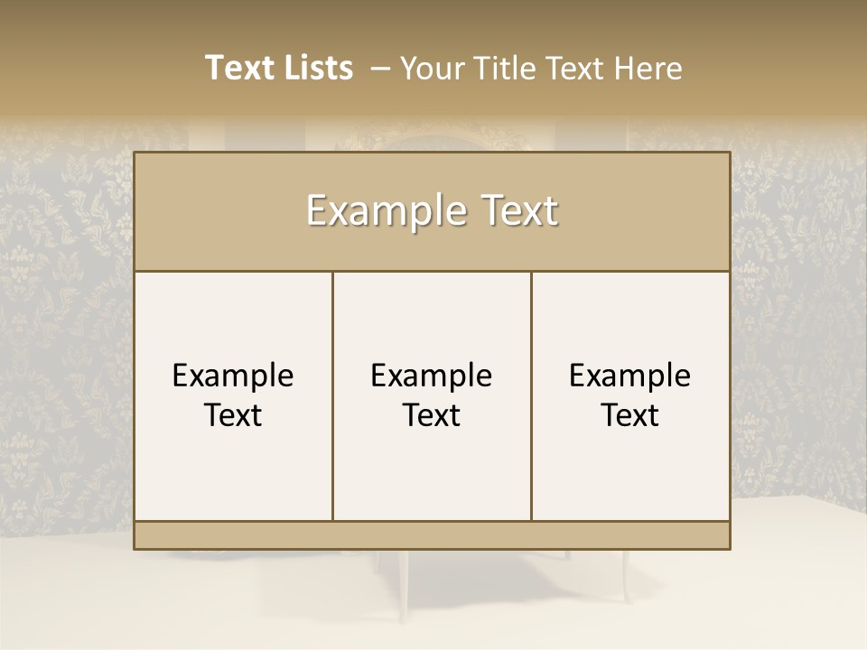 Dressing Frame Decor PowerPoint Template