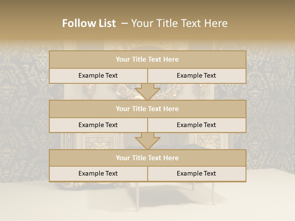 Dressing Frame Decor PowerPoint Template