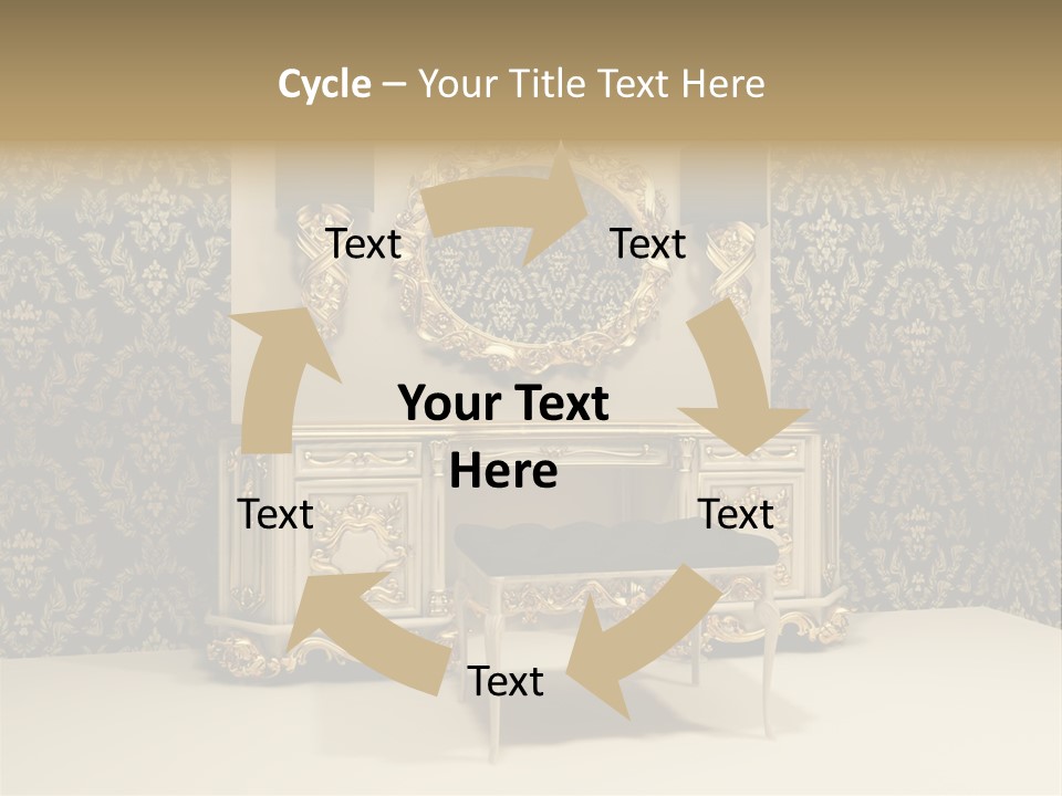 Dressing Frame Decor PowerPoint Template