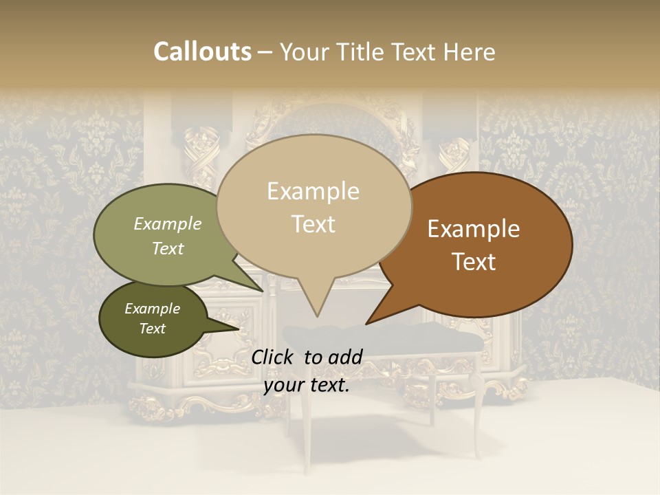Dressing Frame Decor PowerPoint Template