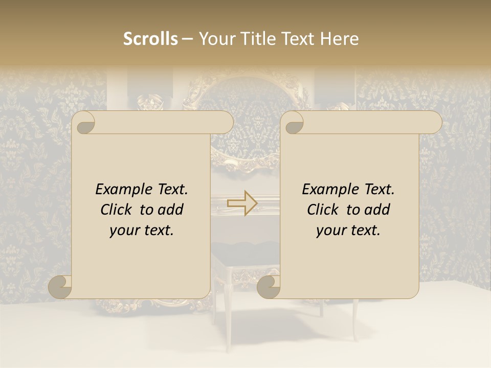 Dressing Frame Decor PowerPoint Template