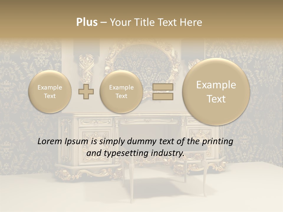 Dressing Frame Decor PowerPoint Template
