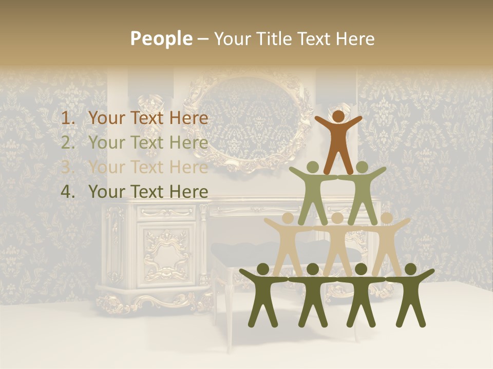 Dressing Frame Decor PowerPoint Template