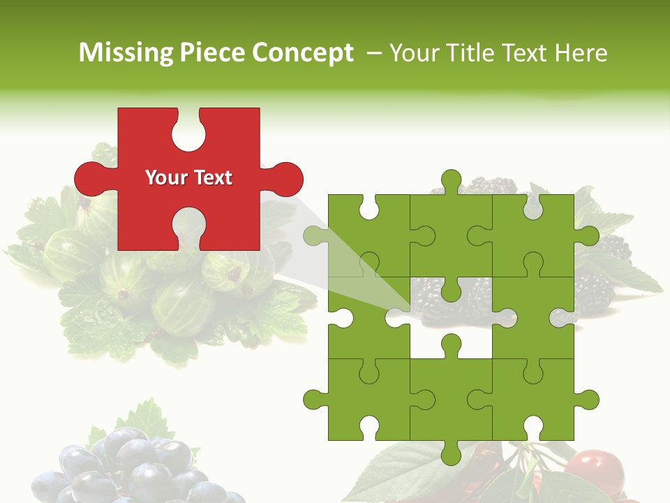 Strawberries Fruit Background PowerPoint Template