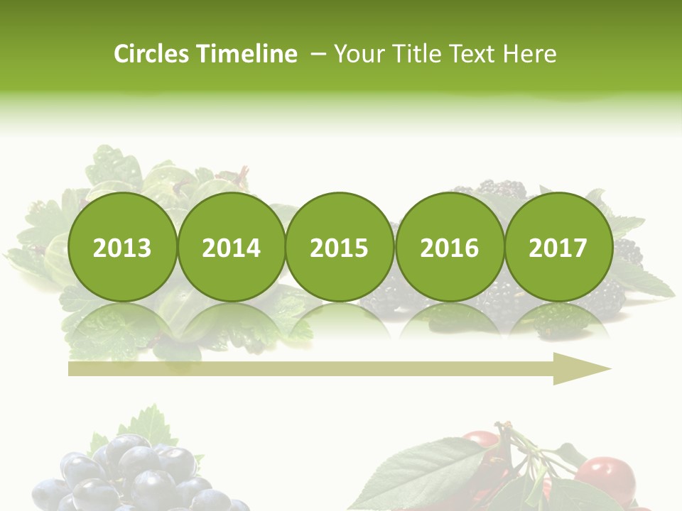 Strawberries Fruit Background PowerPoint Template