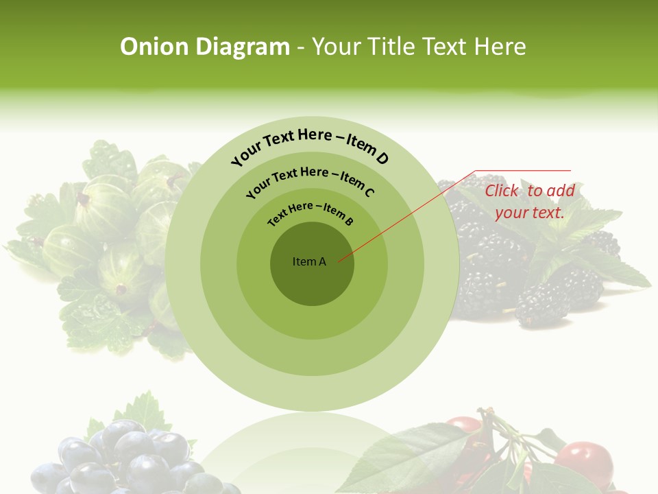 Strawberries Fruit Background PowerPoint Template